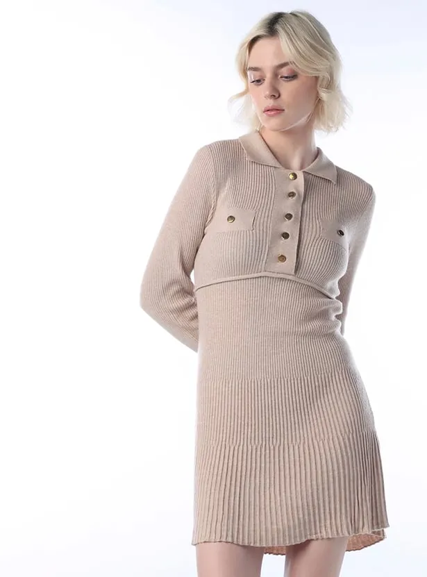 ONLY Knitted Polo Dress